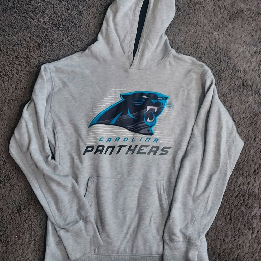 Carolina Panthers NFL Gray Hoodie Unisex Sz M football
